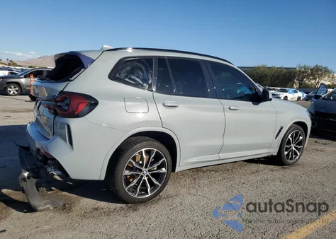 2022 BMW X3 Sdrive30I z USA, uszkodzony, nr VIN 5UX43DP02N9M20348